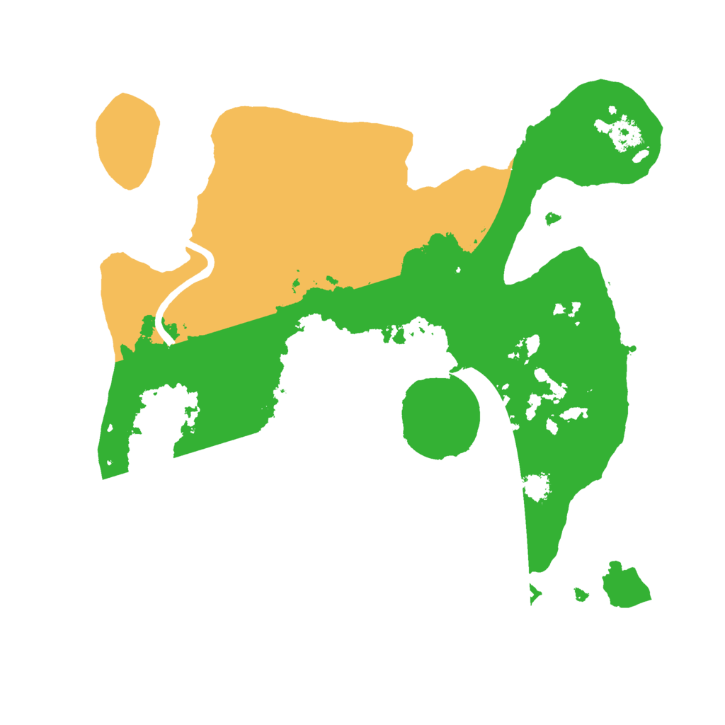 Biome Rust Map: Procedural Map, Size: 2500, Seed: 4837485