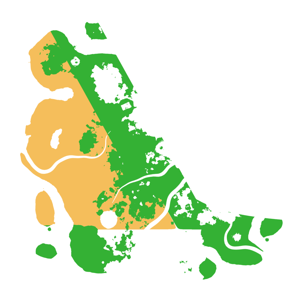 Biome Rust Map: Procedural Map, Size: 3500, Seed: 99053816