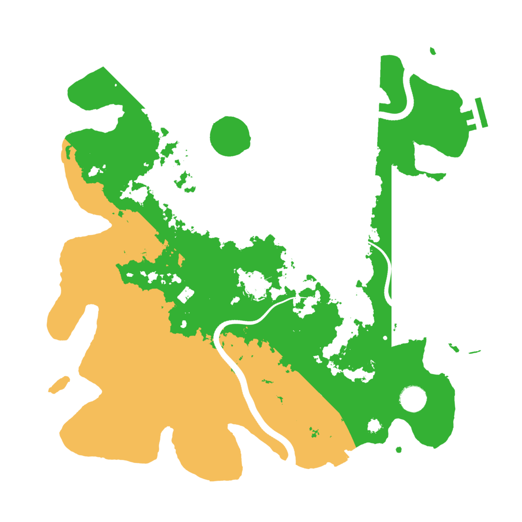 Biome Rust Map: Procedural Map, Size: 3500, Seed: 11809379