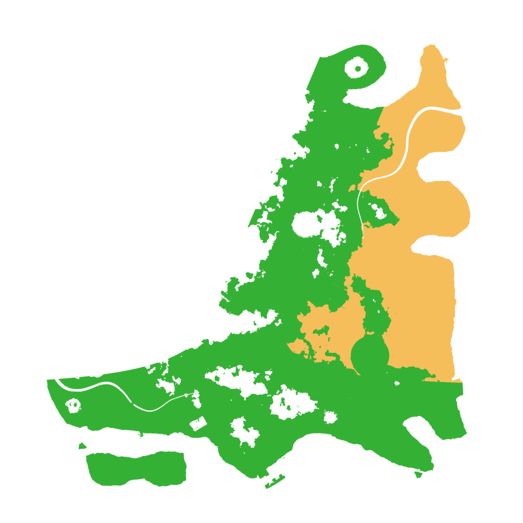 Biome Rust Map: Procedural Map, Size: 3600, Seed: 822986