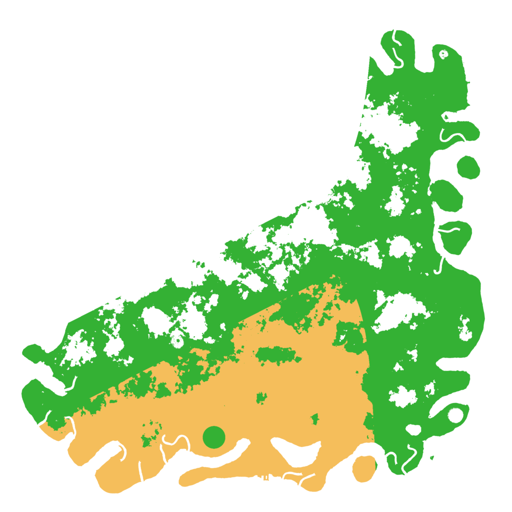 Biome Rust Map: Procedural Map, Size: 6000, Seed: 7435