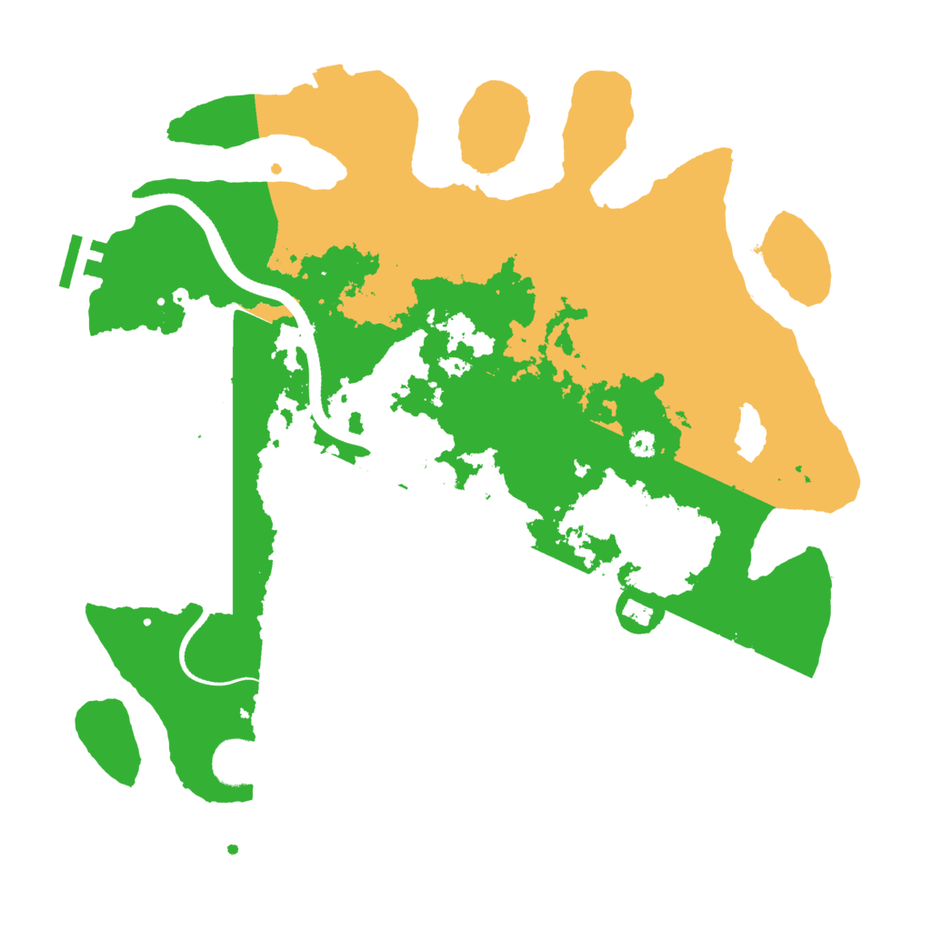 Biome Rust Map: Procedural Map, Size: 3500, Seed: 1848244