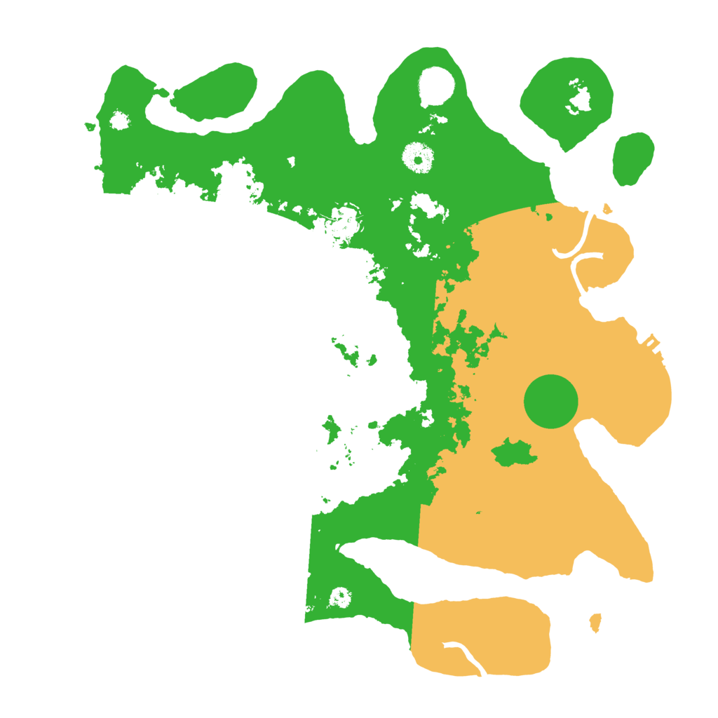 Biome Rust Map: Procedural Map, Size: 3500, Seed: 199725