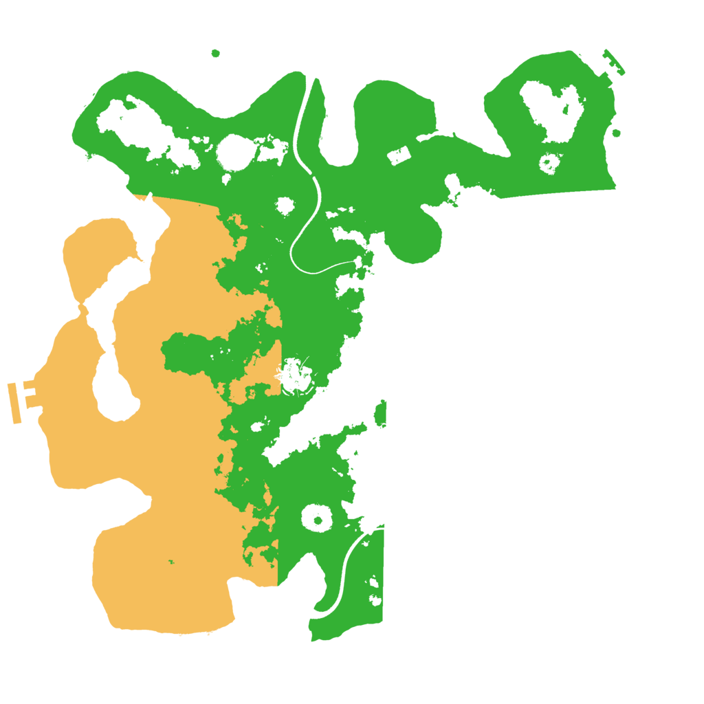Biome Rust Map: Procedural Map, Size: 3500, Seed: 11778