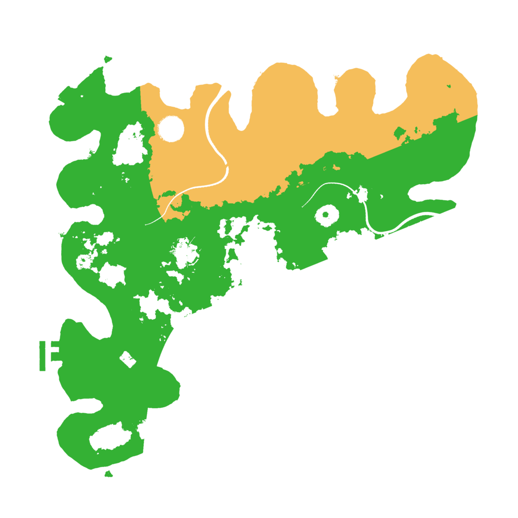 Biome Rust Map: Procedural Map, Size: 3500, Seed: 264506608
