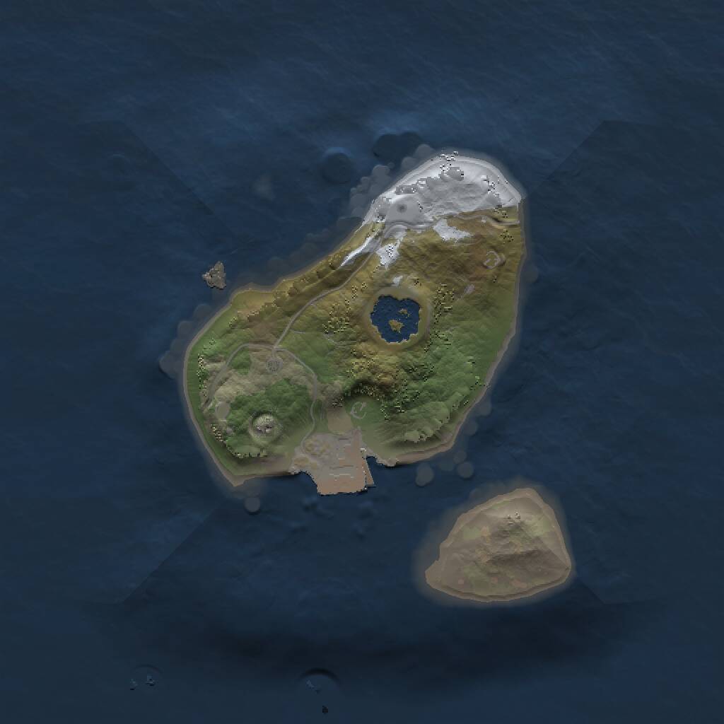 Rust Map: Procedural Map, Size: 1500, Seed: 1396670286, 1 Monuments