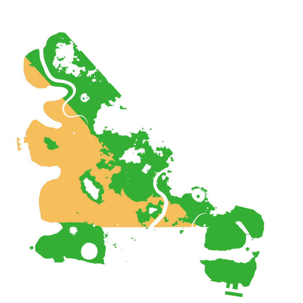 Biome Rust Map: Procedural Map, Size: 3500, Seed: 95814283