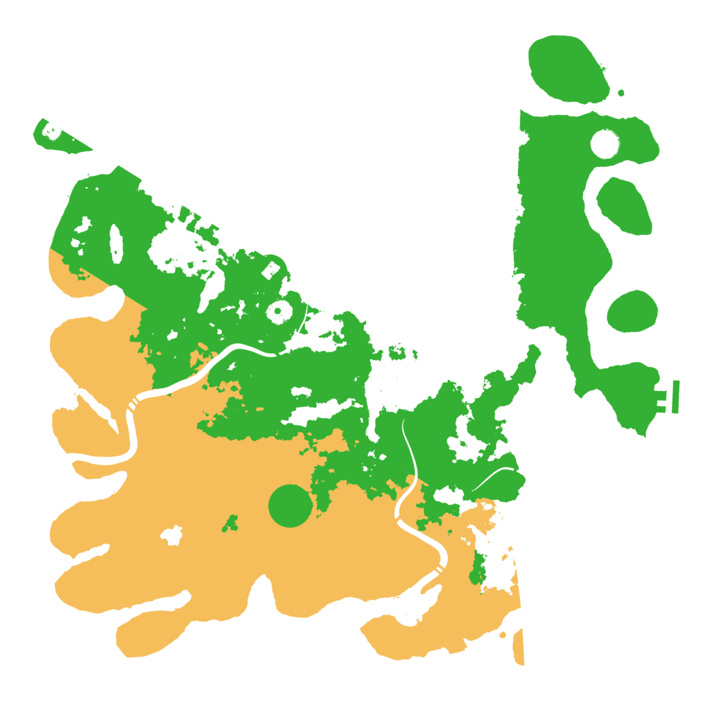 Biome Rust Map: Procedural Map, Size: 4350, Seed: 2147483639