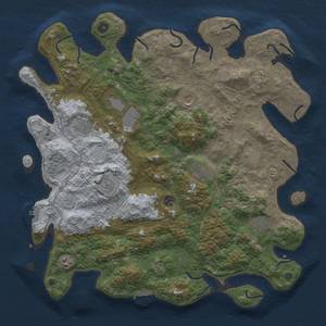 Thumbnail Rust Map: Procedural Map, Size: 4500, Seed: 938765600, 20 Monuments