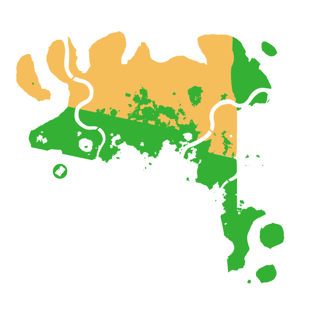 Biome Rust Map: Procedural Map, Size: 3500, Seed: 600010126