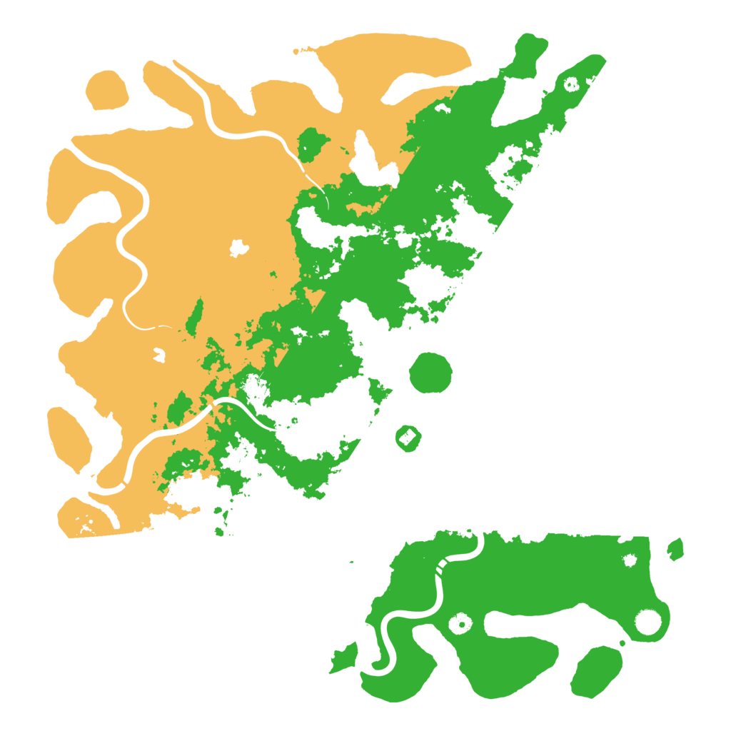 Biome Rust Map: Procedural Map, Size: 5000, Seed: 100767257