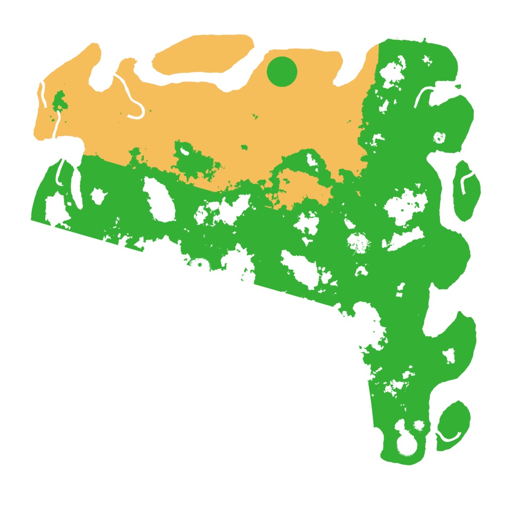 Biome Rust Map: Procedural Map, Size: 4500, Seed: 13880
