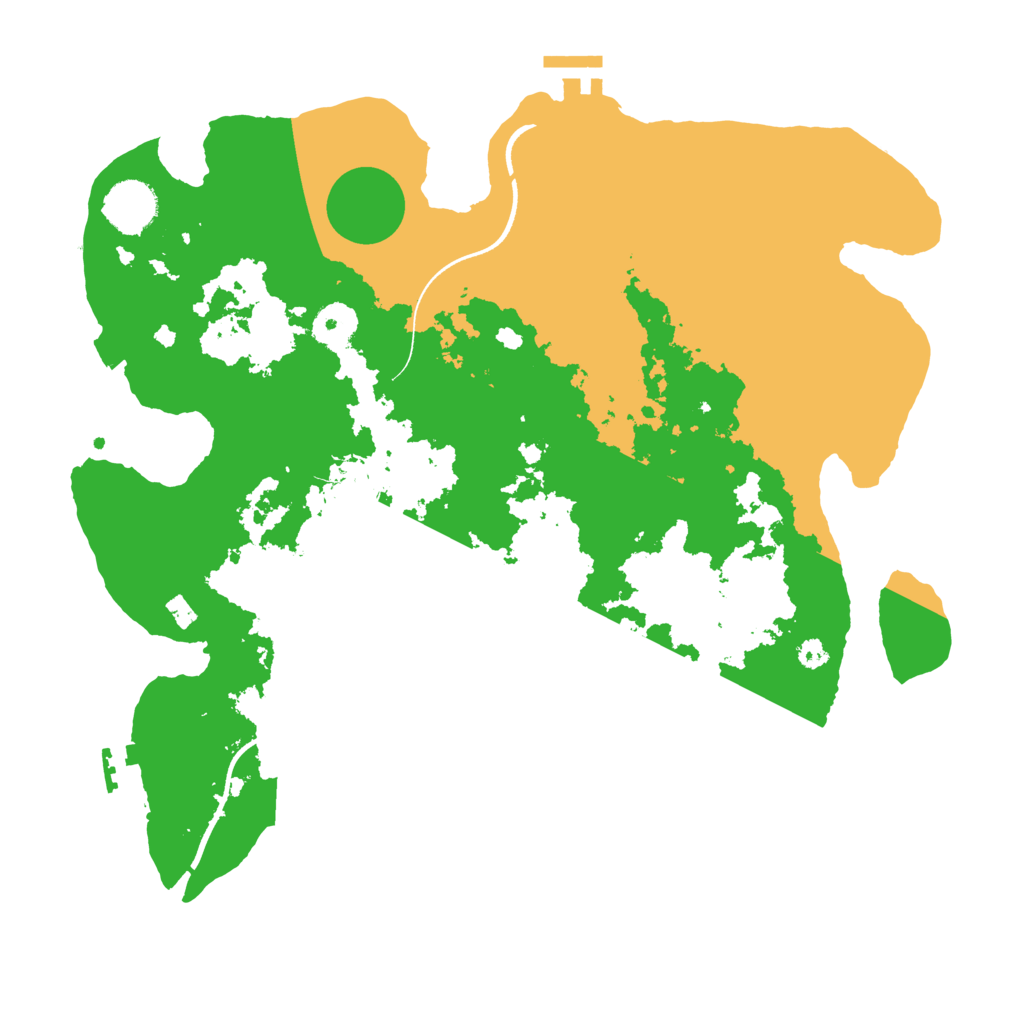 Biome Rust Map: Procedural Map, Size: 3500, Seed: 1244504598