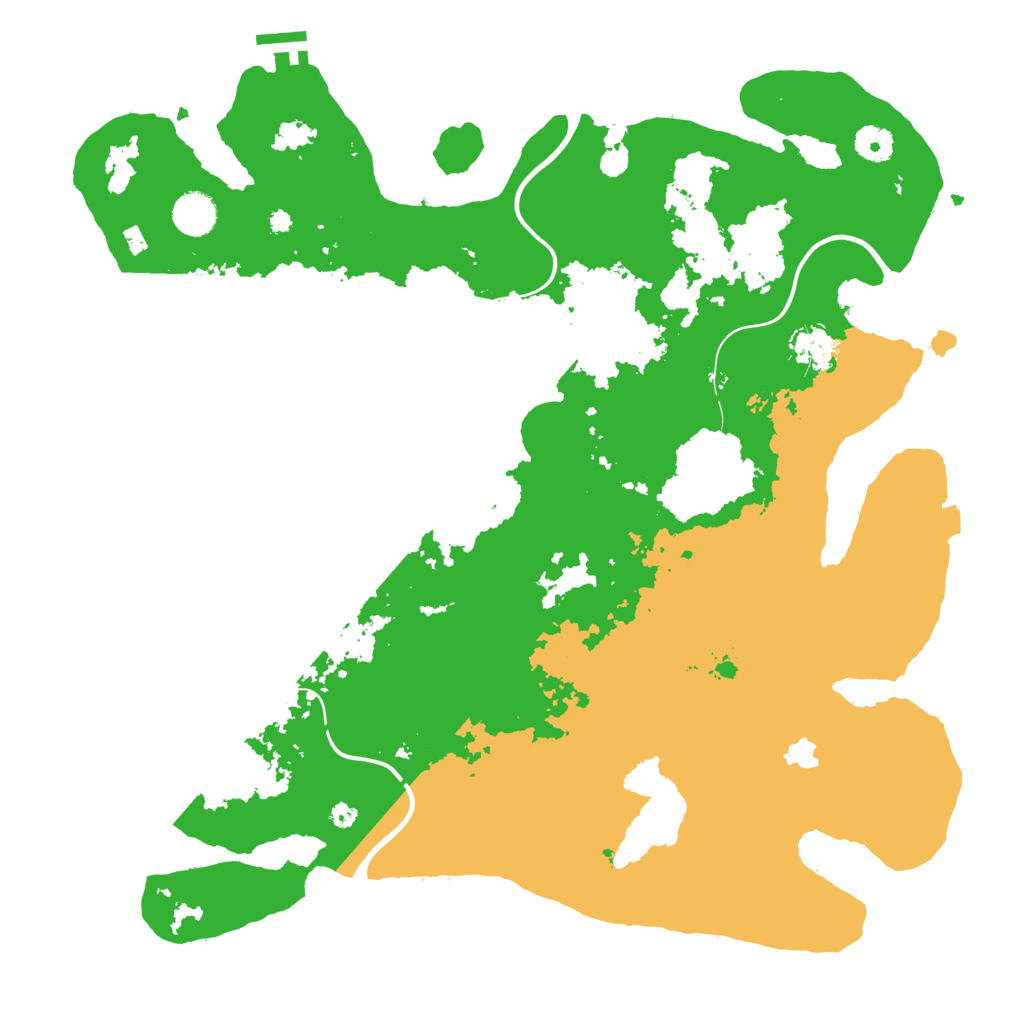 Biome Rust Map: Procedural Map, Size: 4096, Seed: 1196778530