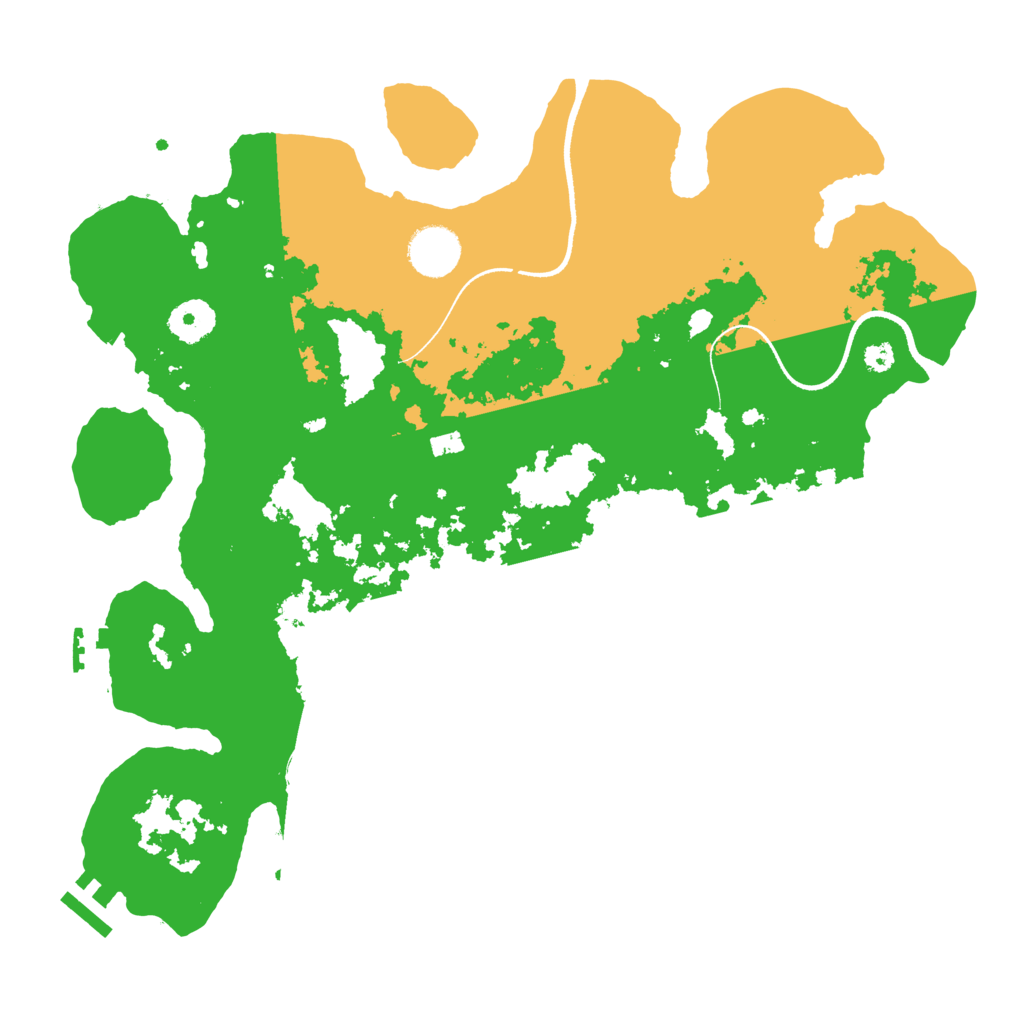 Biome Rust Map: Procedural Map, Size: 3500, Seed: 548745