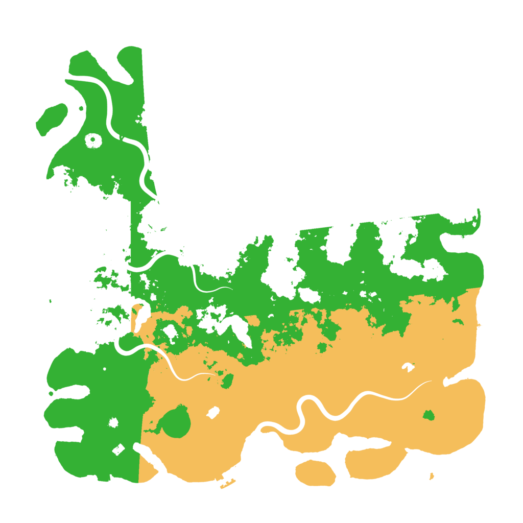 Biome Rust Map: Procedural Map, Size: 4800, Seed: 26667