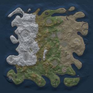 Thumbnail Rust Map: Procedural Map, Size: 4000, Seed: 1653595651, 19 Monuments