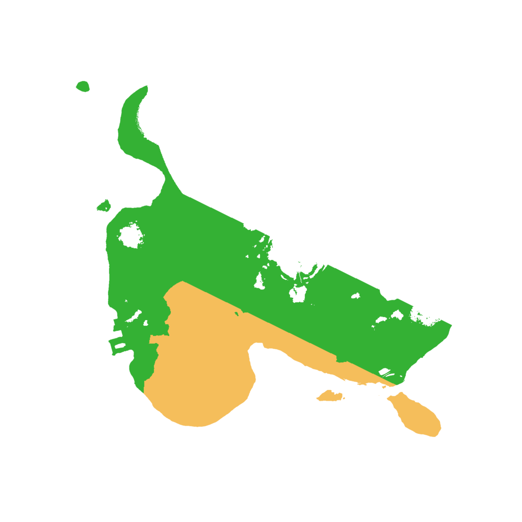 Biome Rust Map: Procedural Map, Size: 2000, Seed: 1710681