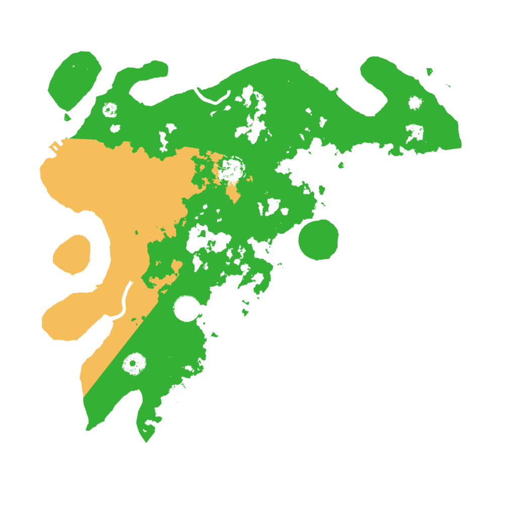 Biome Rust Map: Procedural Map, Size: 3500, Seed: 261172