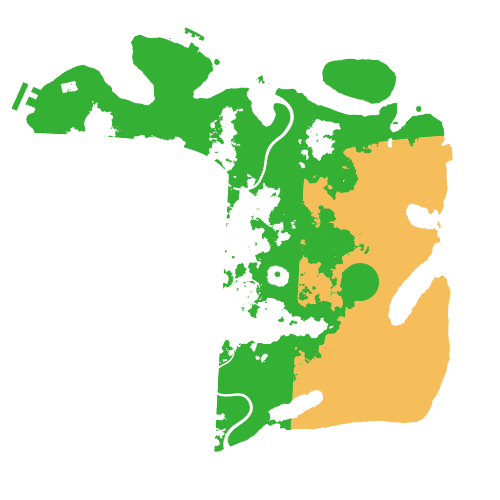 Biome Rust Map: Procedural Map, Size: 3500, Seed: 32160