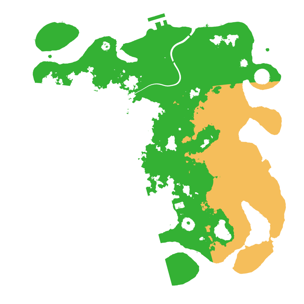 Biome Rust Map: Procedural Map, Size: 3500, Seed: 99411