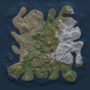 Thumbnail Rust Map: Procedural Map, Size: 3500, Seed: 69647759, 19 Monuments