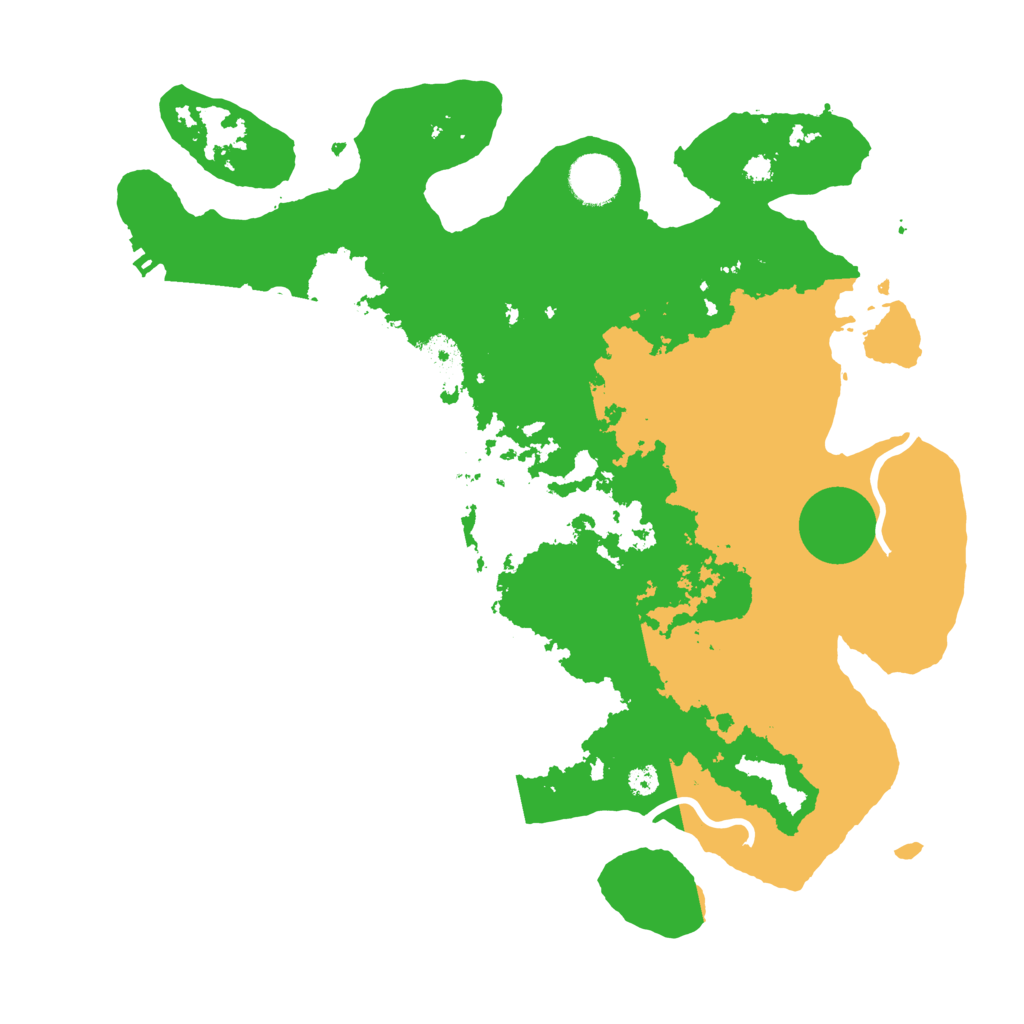 Biome Rust Map: Procedural Map, Size: 3500, Seed: 51270