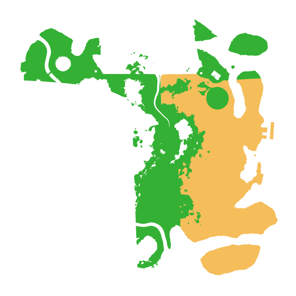 Biome Rust Map: Procedural Map, Size: 3500, Seed: 2022347094