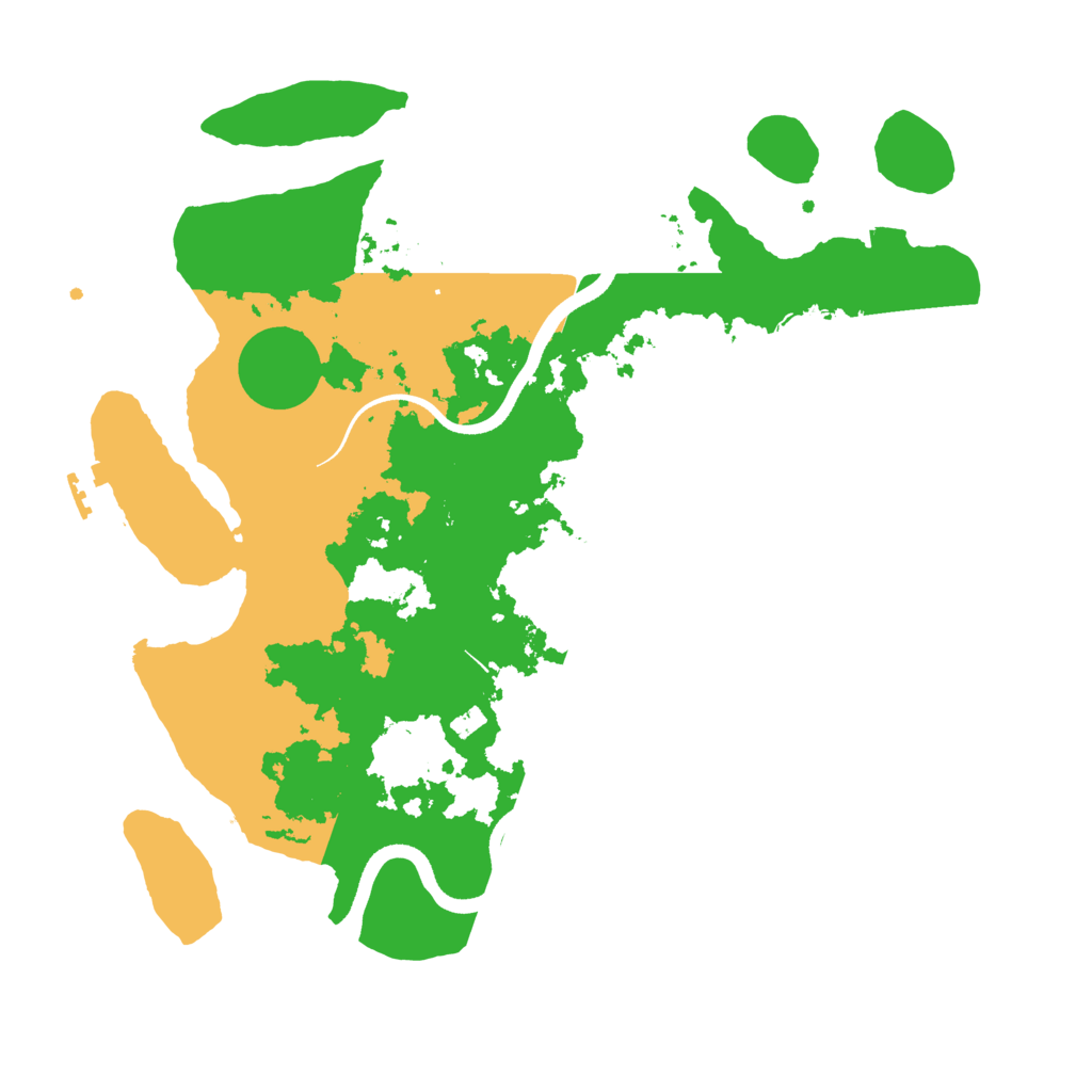 Biome Rust Map: Procedural Map, Size: 3500, Seed: 62187502