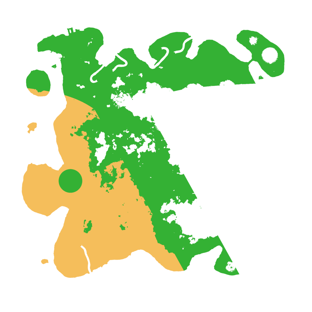 Biome Rust Map: Procedural Map, Size: 3500, Seed: 9776921