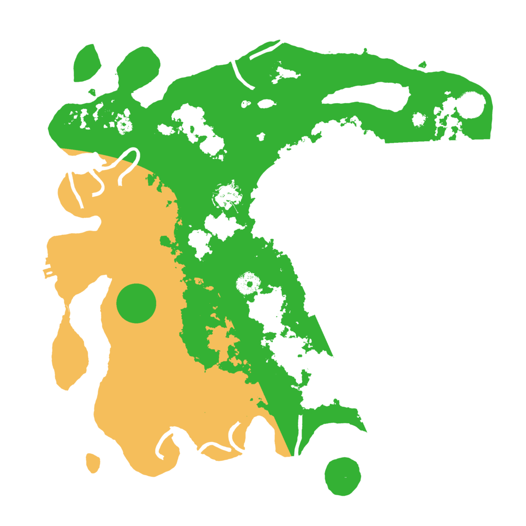 Biome Rust Map: Procedural Map, Size: 3500, Seed: 30378614
