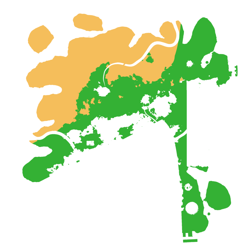 Biome Rust Map: Procedural Map, Size: 3500, Seed: 15586652