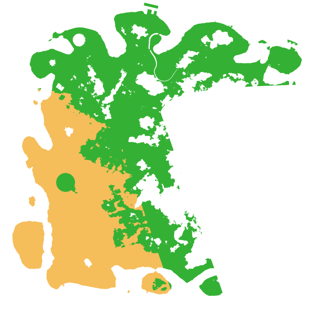 Biome Rust Map: Procedural Map, Size: 4500, Seed: 369529300