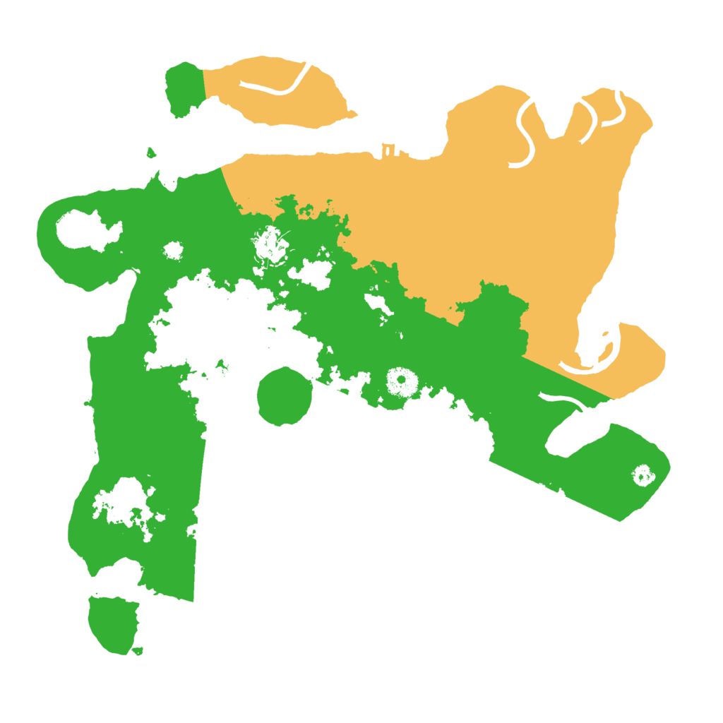 Biome Rust Map: Procedural Map, Size: 3500, Seed: 98391337