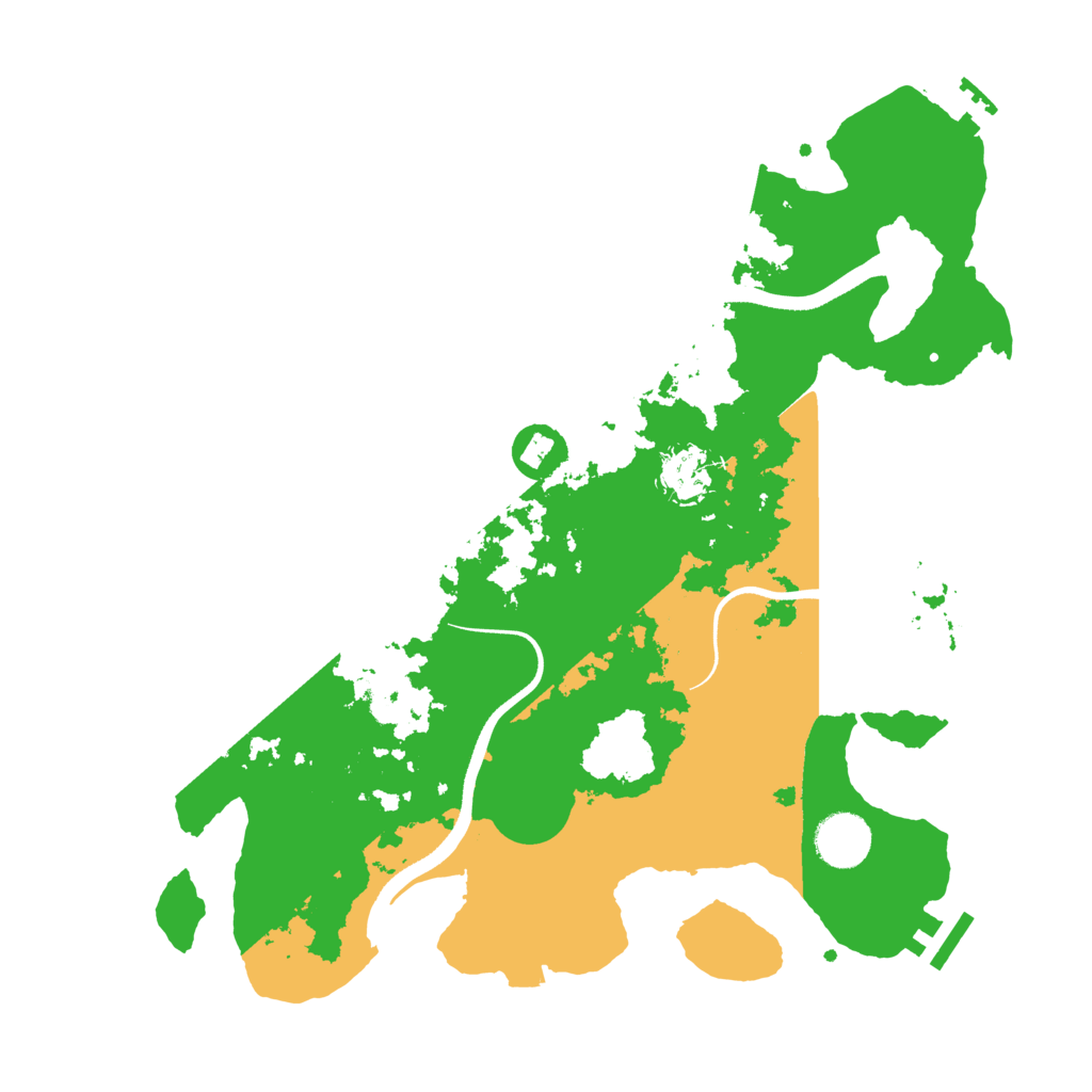 Biome Rust Map: Procedural Map, Size: 3500, Seed: 40072228