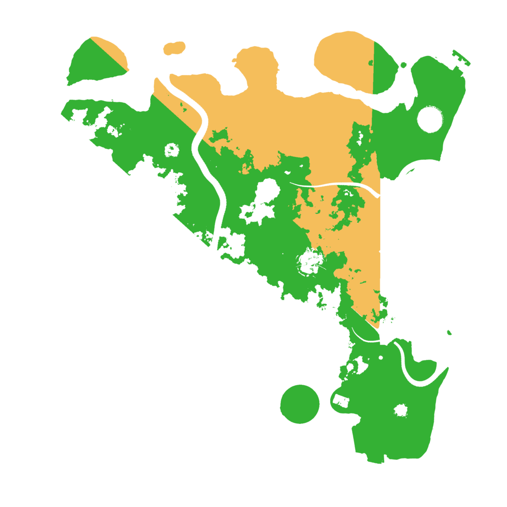 Biome Rust Map: Procedural Map, Size: 3500, Seed: 38793343