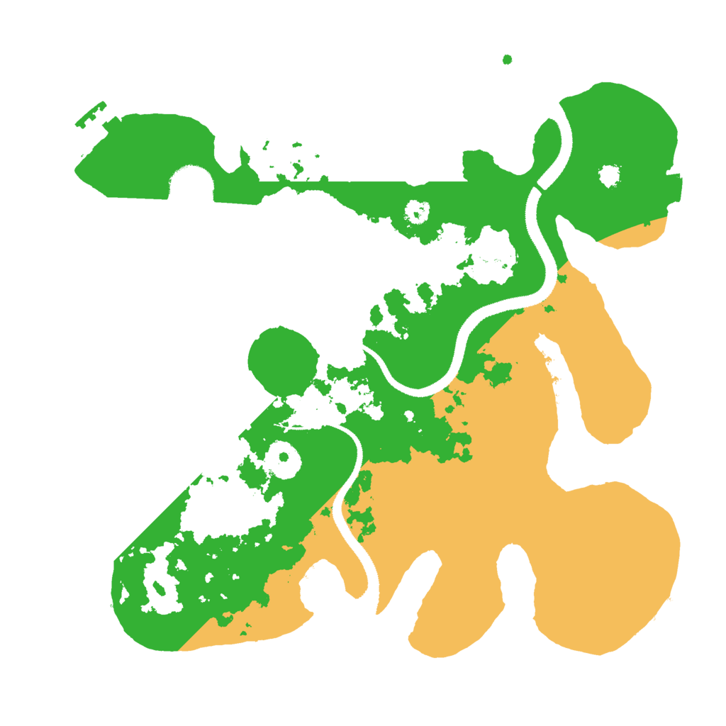 Biome Rust Map: Procedural Map, Size: 3000, Seed: 53535