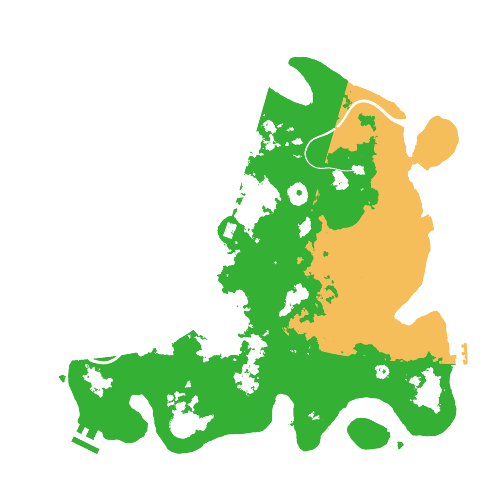 Biome Rust Map: Procedural Map, Size: 3500, Seed: 50039162