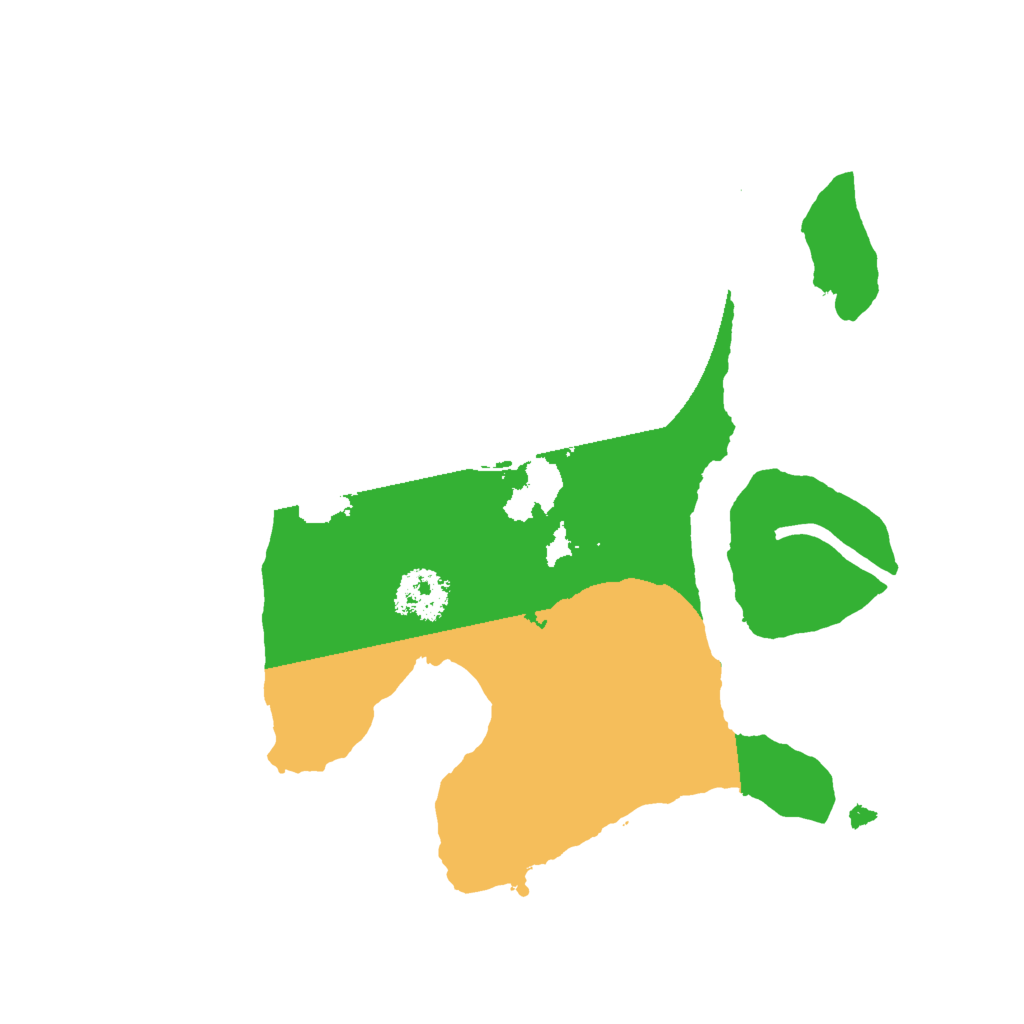 Biome Rust Map: Procedural Map, Size: 1999, Seed: 45328765