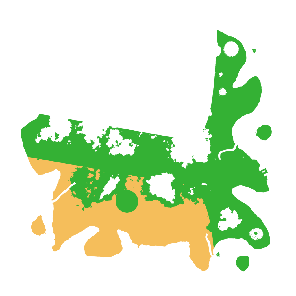 Biome Rust Map: Procedural Map, Size: 3500, Seed: 60095158