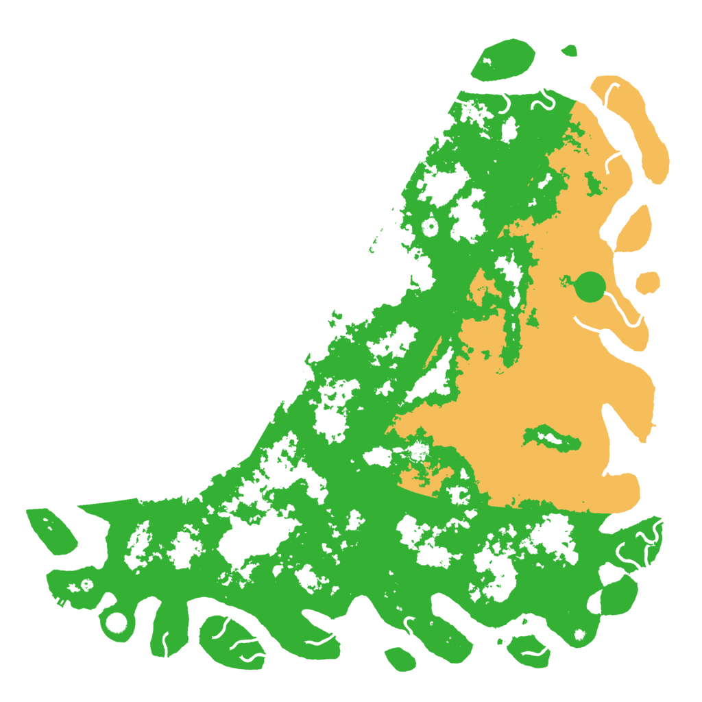 Biome Rust Map: Procedural Map, Size: 6000, Seed: 141290494