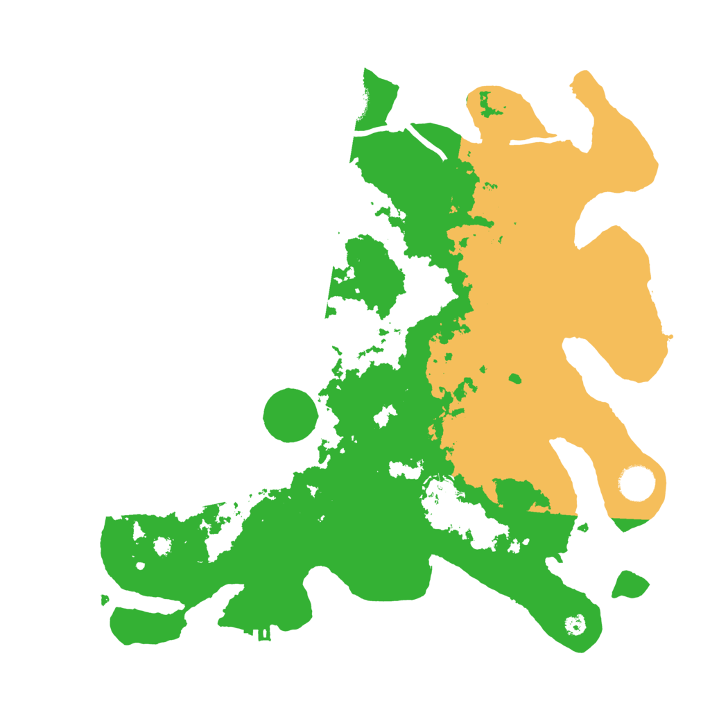 Biome Rust Map: Procedural Map, Size: 3500, Seed: 57106002