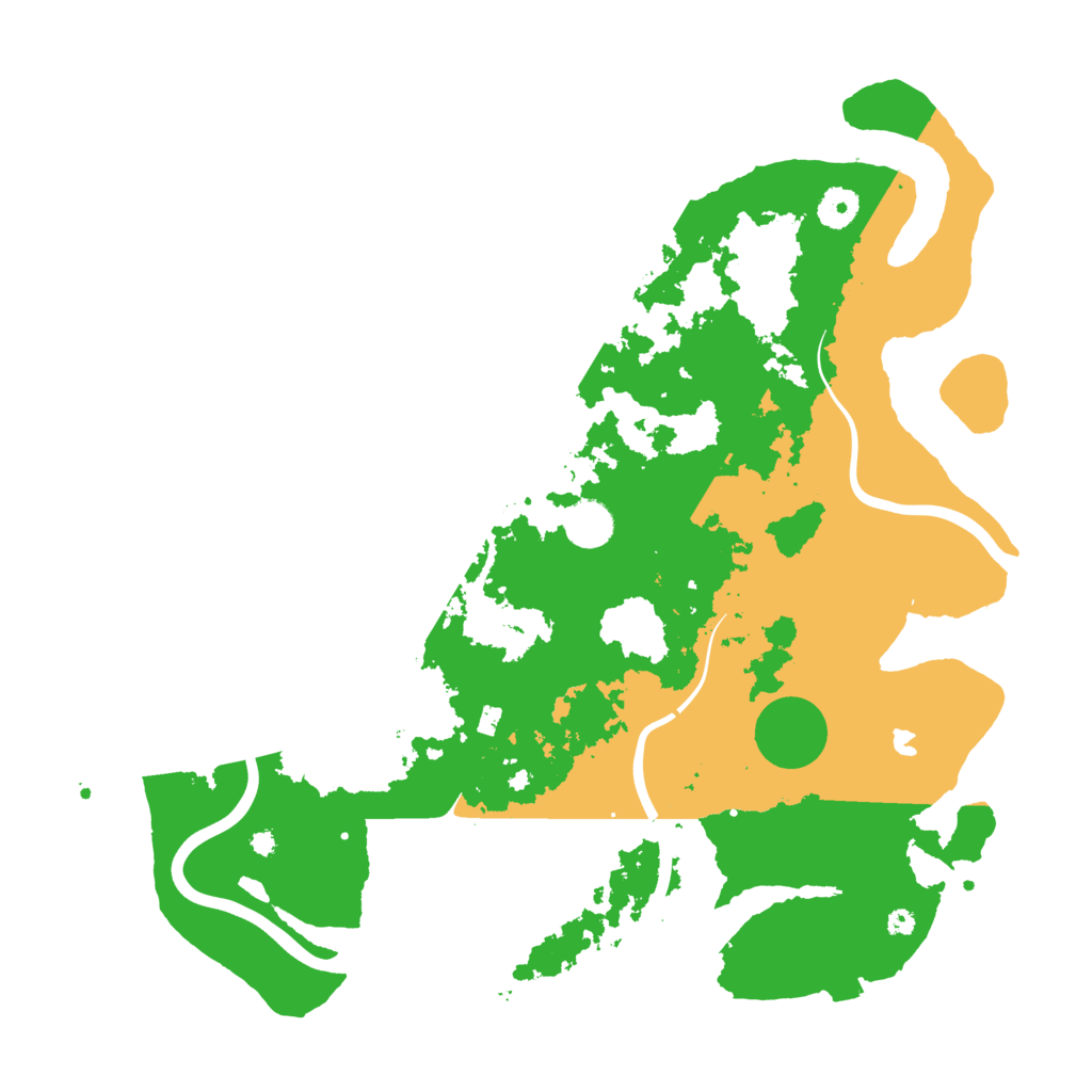 Biome Rust Map: Procedural Map, Size: 4000, Seed: 19229728