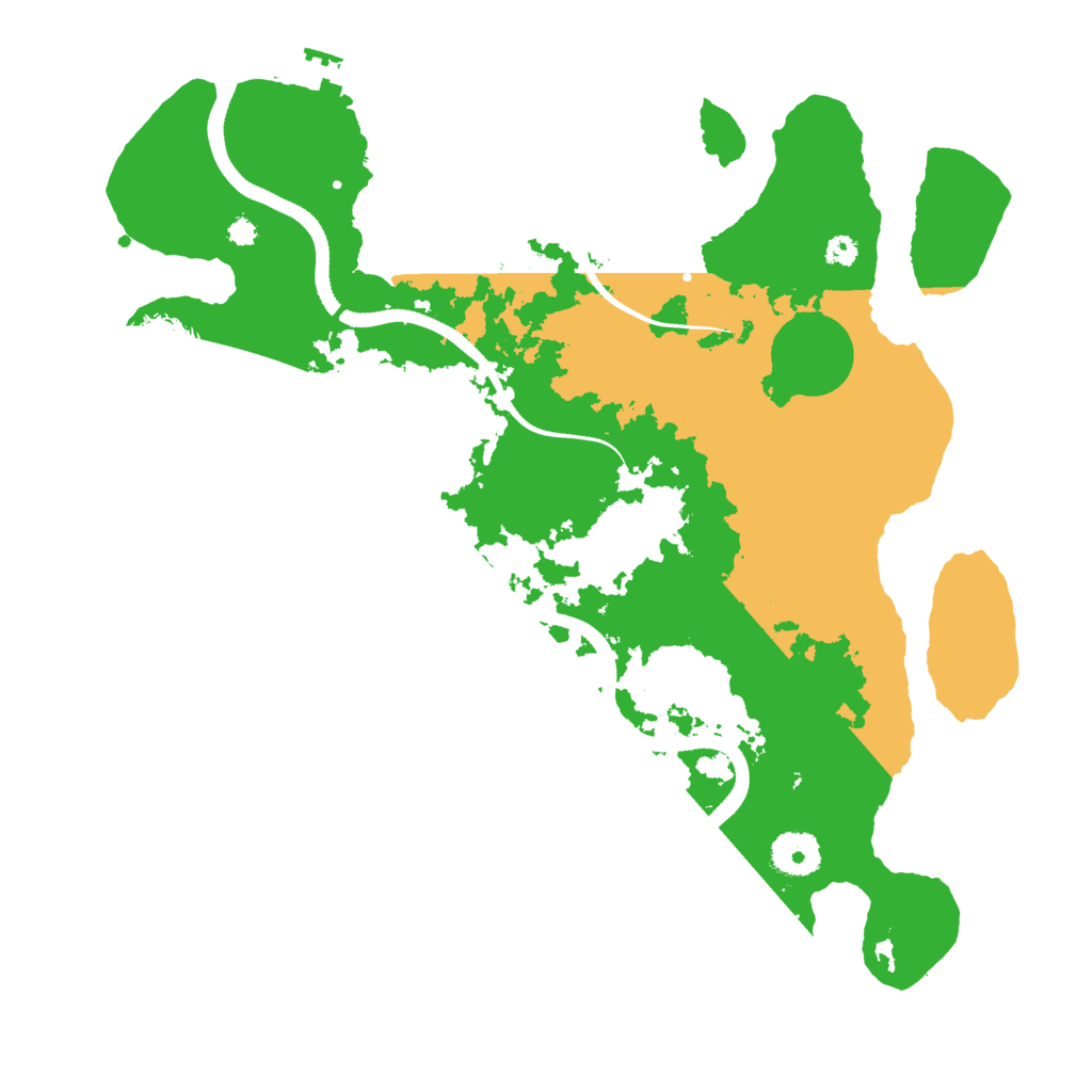 Biome Rust Map: Procedural Map, Size: 3500, Seed: 52059824