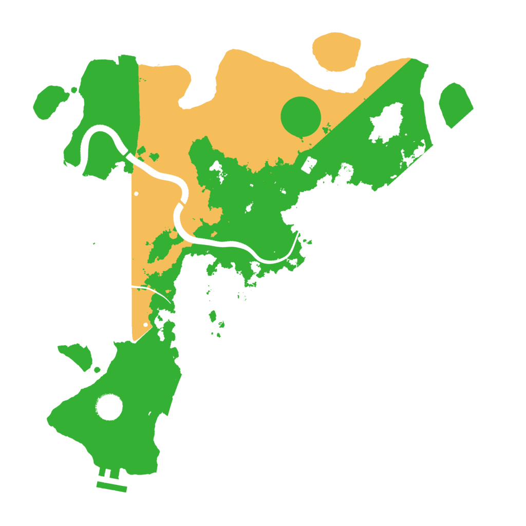 Biome Rust Map: Procedural Map, Size: 3500, Seed: 221107