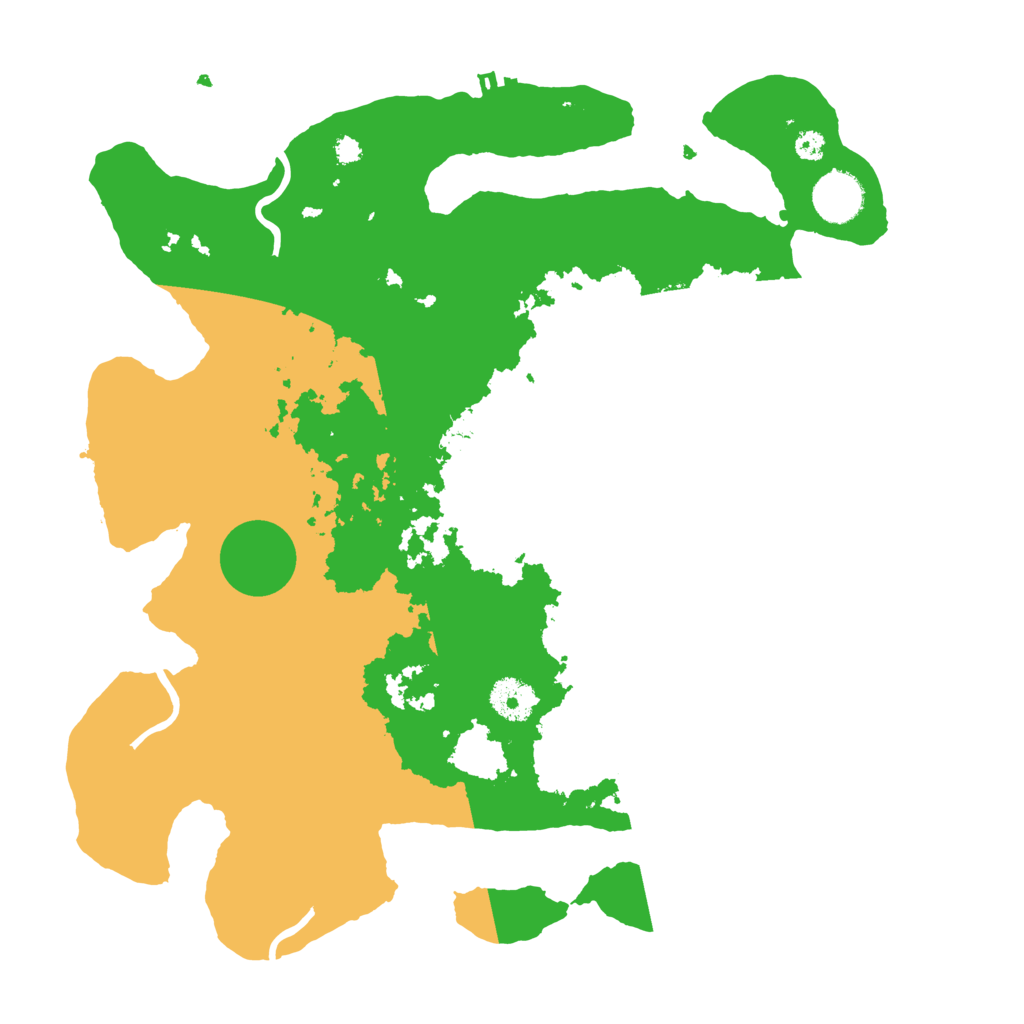 Biome Rust Map: Procedural Map, Size: 3550, Seed: 42465176