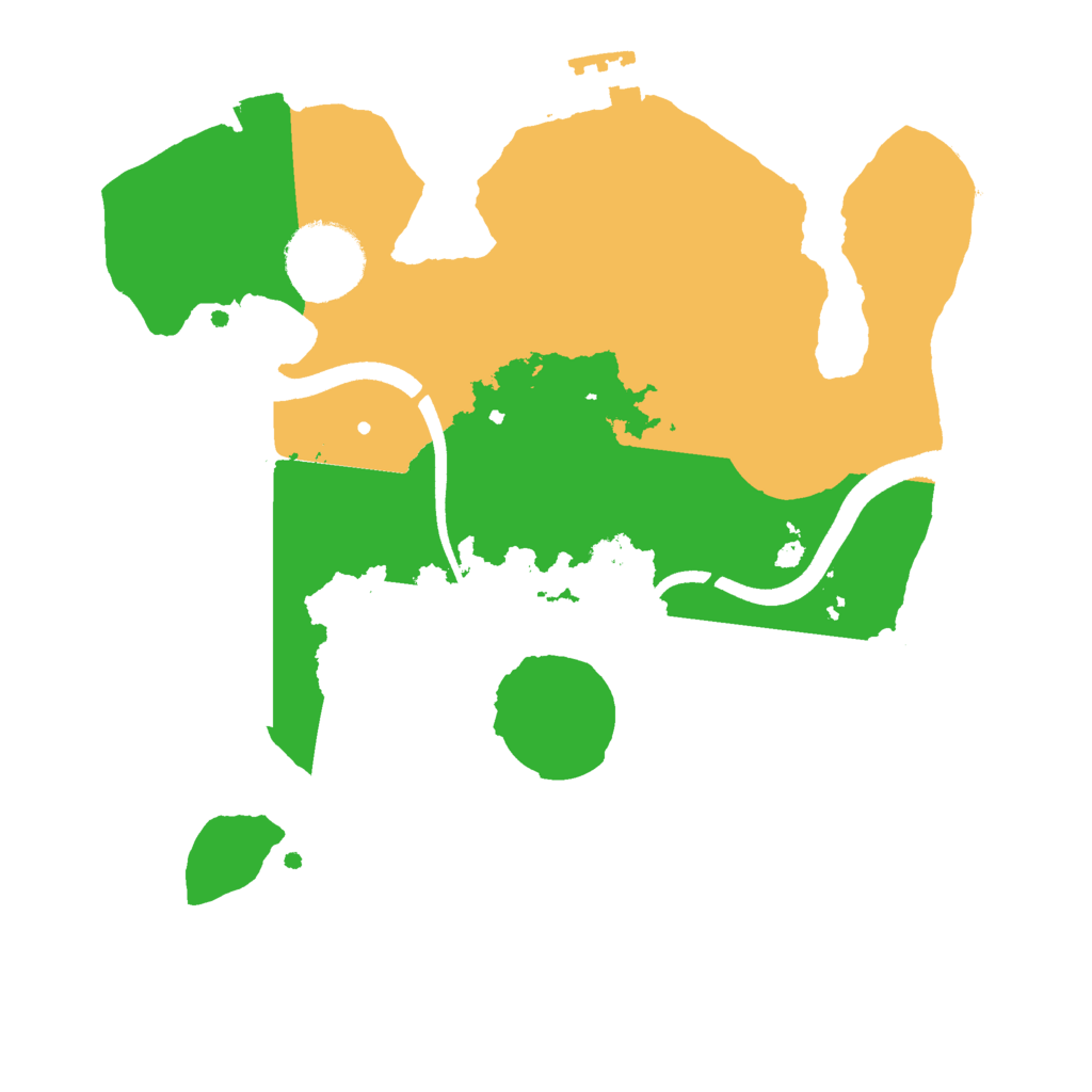 Biome Rust Map: Procedural Map, Size: 2500, Seed: 465294783