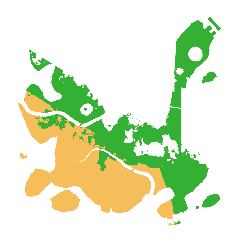 Biome Rust Map: Procedural Map, Size: 3000, Seed: 29805