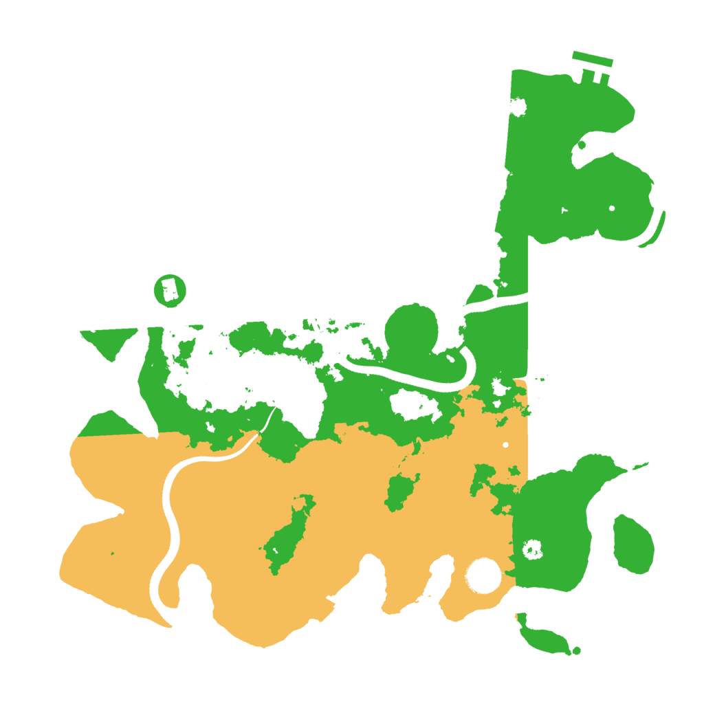 Biome Rust Map: Procedural Map, Size: 3500, Seed: 57634781