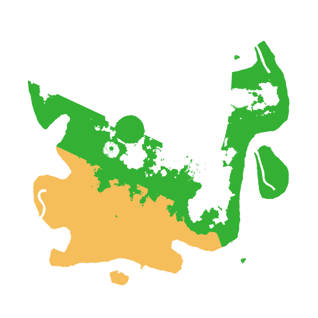 Biome Rust Map: Procedural Map, Size: 3000, Seed: 22396